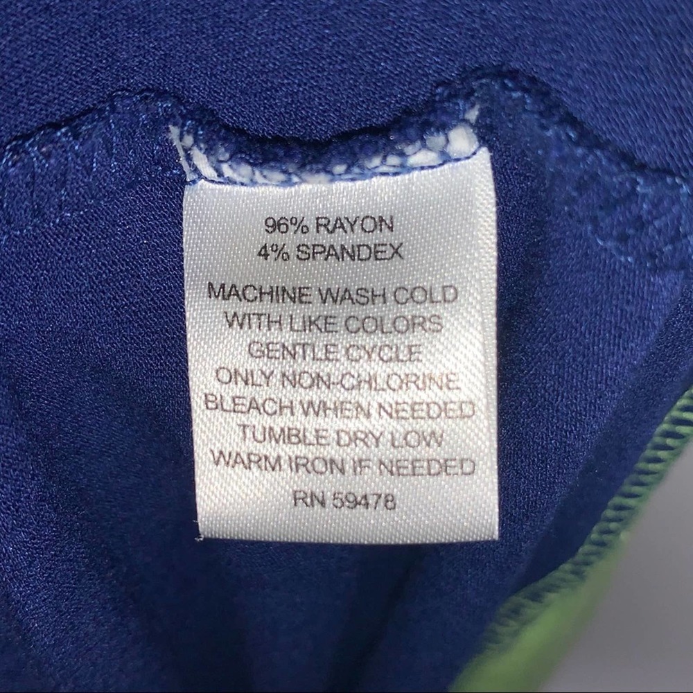 Cynthia Rowley blue/green lounge dress  swim cover - Picture 3 of 5